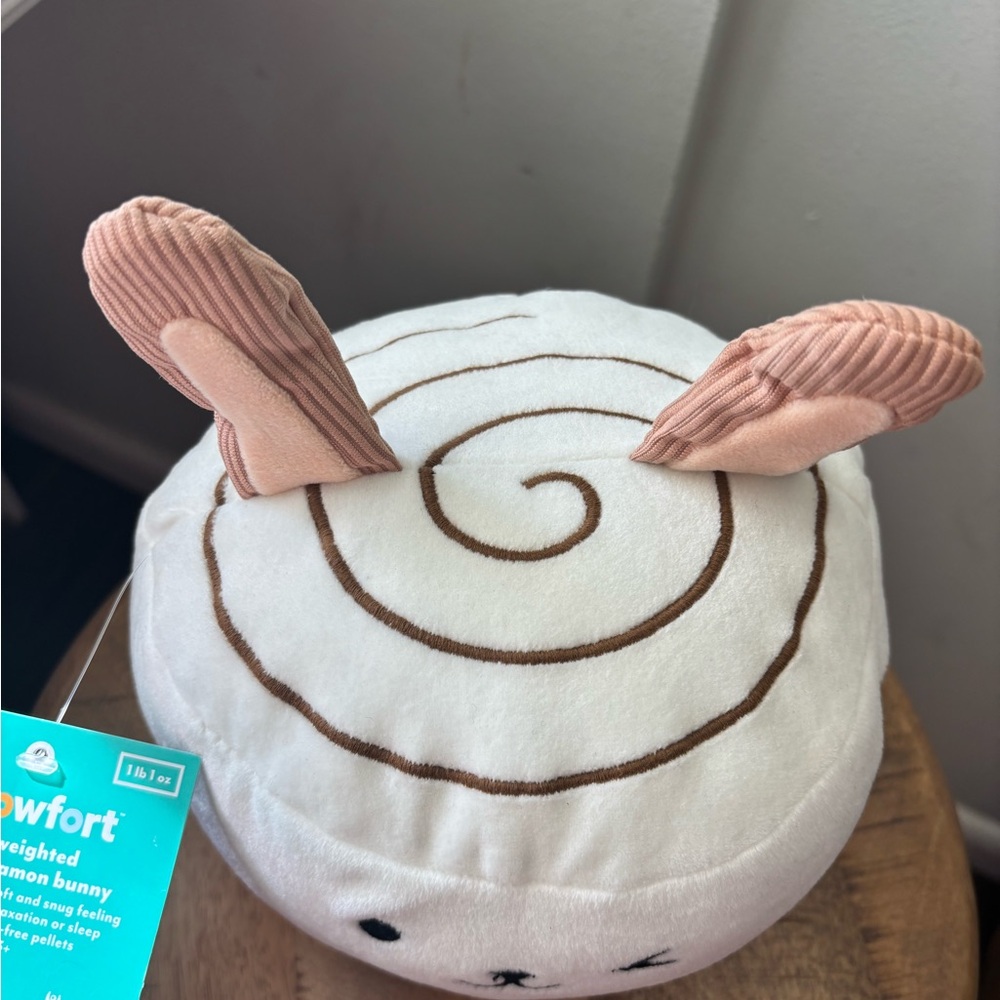 New Adorable Bunny Plush Toy pillowfor mini weighted cinnamon bun bunny - Picture 2 of 5